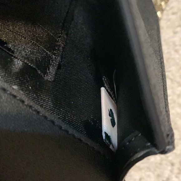 Kate Spade Black Glitter Milou Crossbody 4 1/2 inches by 7 inches - Picture 6 of 7